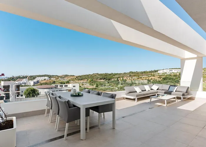 Azahar Piscina Mar Solarium Apartamento Estepona